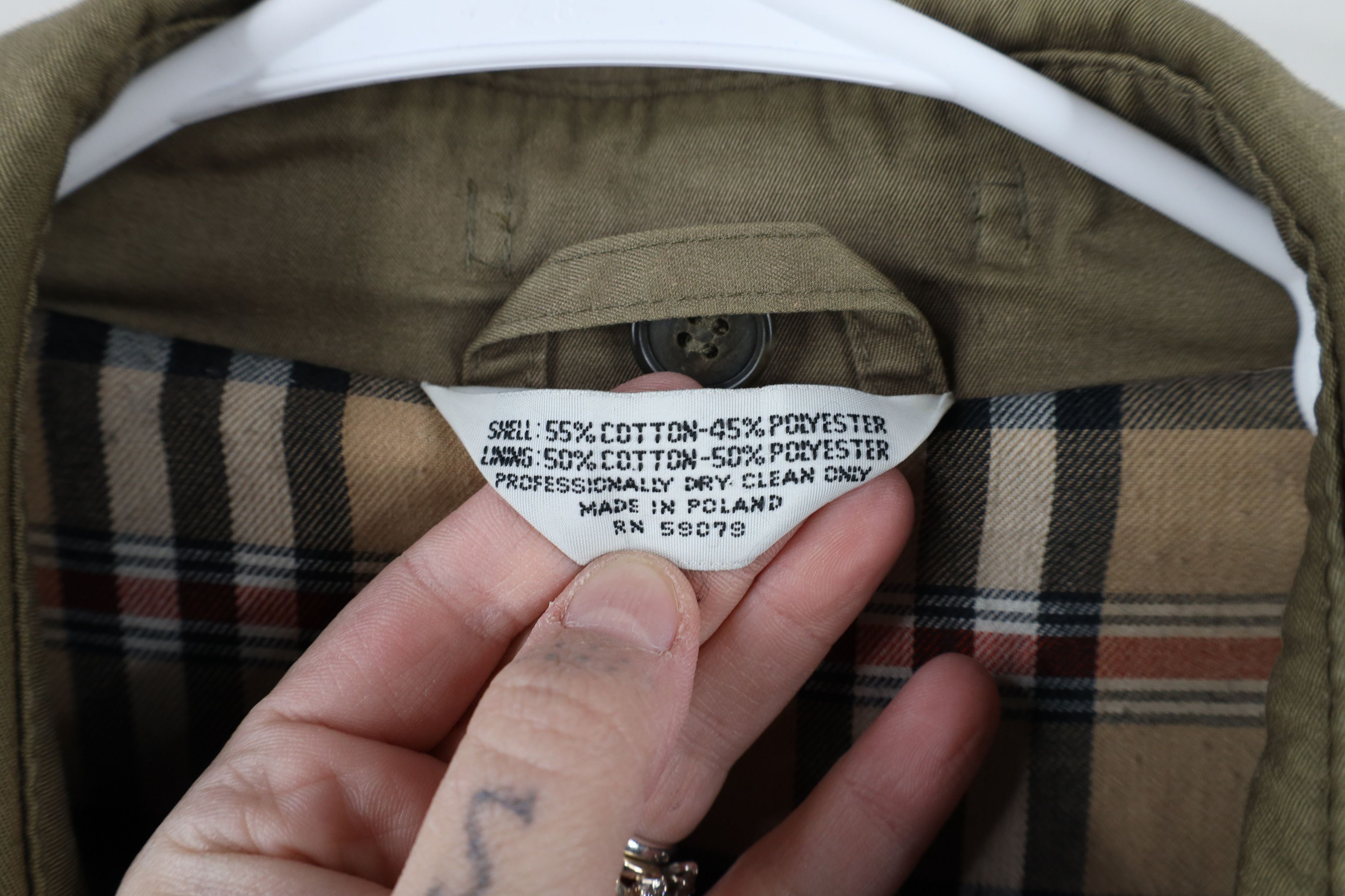 Vintage Vintage 90s Streetewar Lined Belted Trench Coat Beige Size US XXL / EU 58 / 5 - 8 Thumbnail