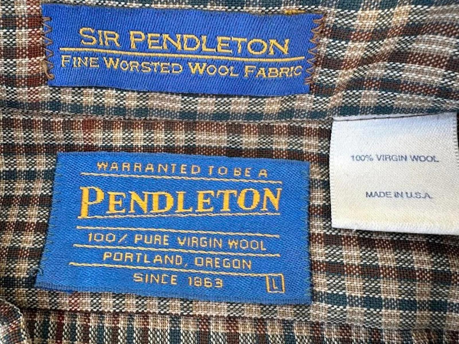 Other Vintage Sir Pendleton Wool Shirt USA Size US L / EU 52-54 / 3 - 3 Thumbnail
