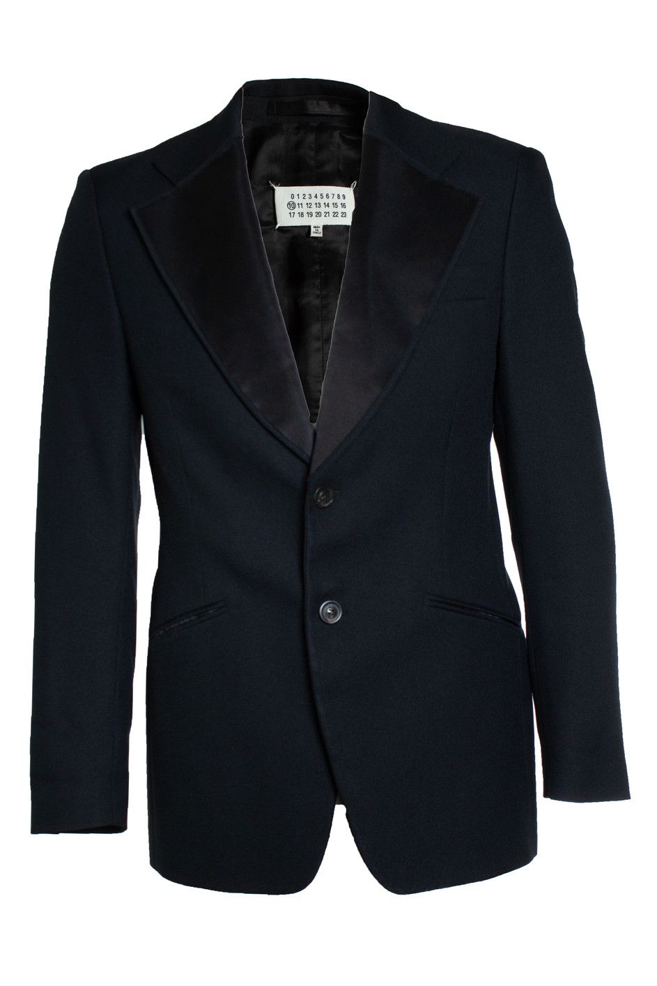 Maison Margiela Maison Margiela, Black single breasted blazer Size 50R - 1 Thumbnail