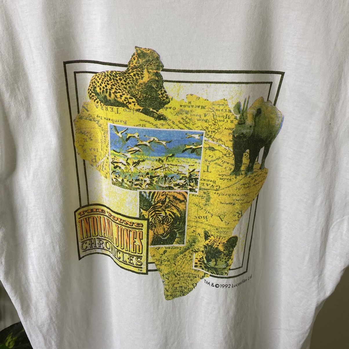 Vintage 1992 The Young Indiana Jones Chronicle Movie Promo T Shirt Size US XL / EU 56 / 4 - 2 Thumbnail