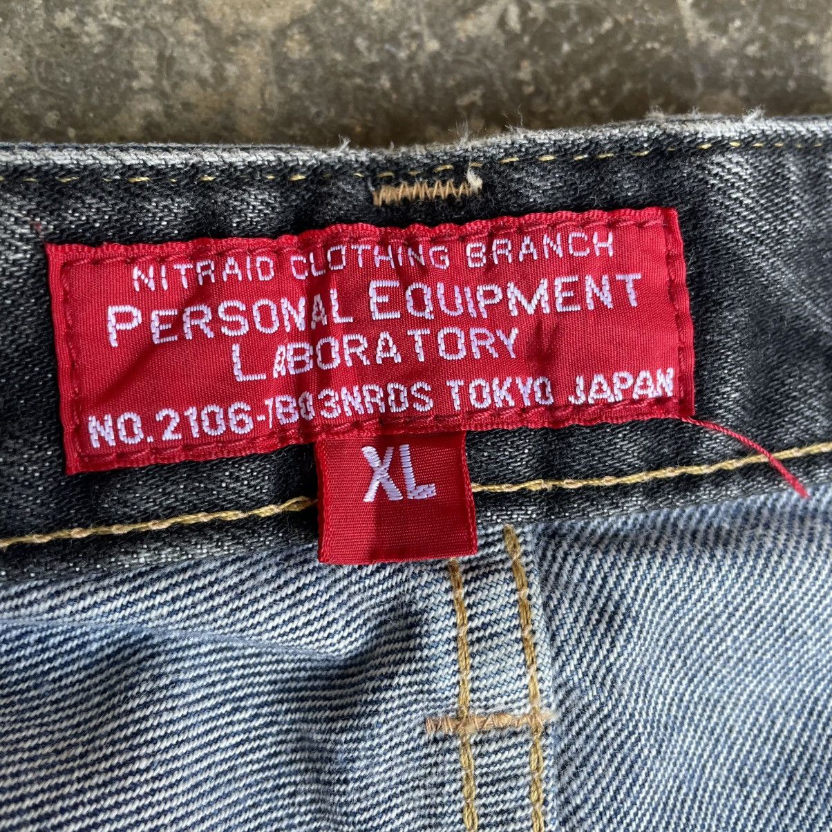 Nitraid 🔥🇯🇵Vintage Nitraid Skateboard Ripped Distress Denim Jeans Size US 36 / EU 52 - 17 Thumbnail