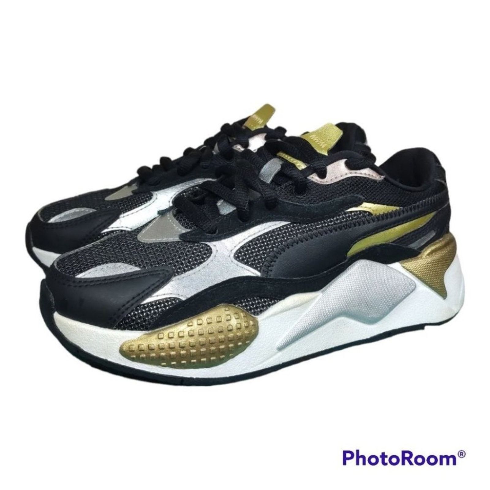 Puma Puma RS-X3 Athletic Sneakers Metallic Trainer Black Size 5.5 Size US 5.5 / IT 35.5 - 1 Thumbnail