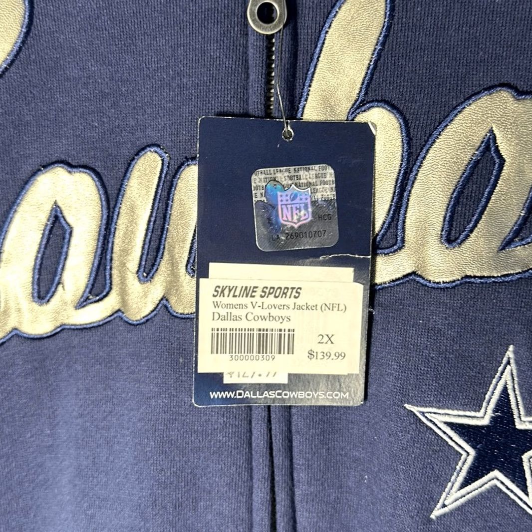 NFL NFL Dallas Cowboys Womens Varsity Jacket Coat Full Zip Track Multicolor 2XL Size XXL / US 16-18 / IT 52-54 - 2 Thumbnail