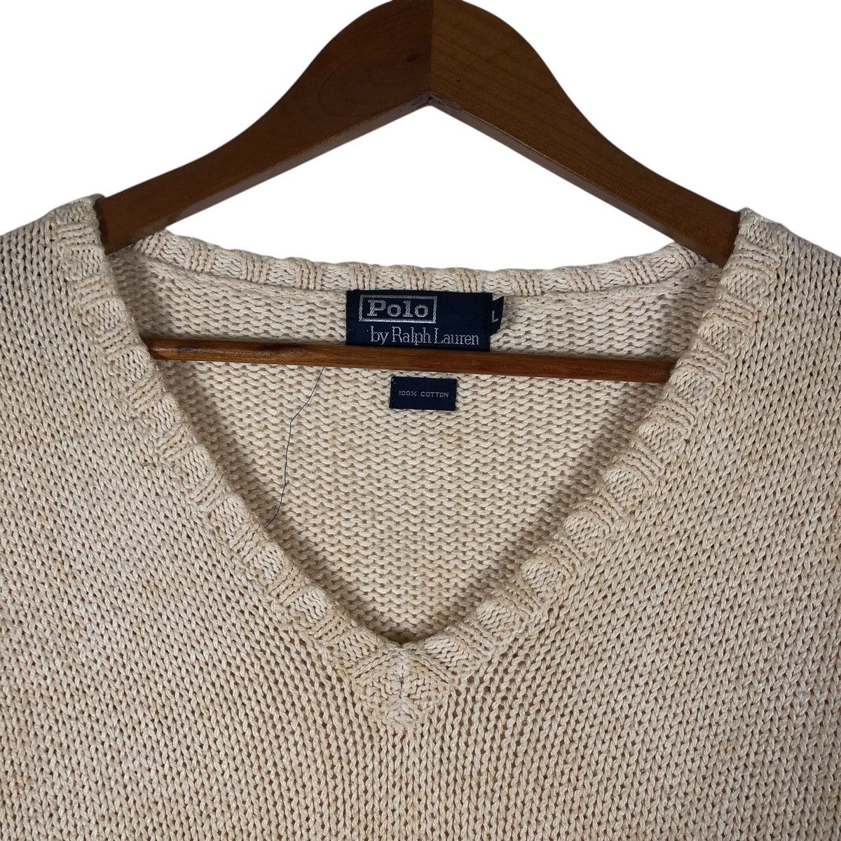 Polo Ralph Lauren POLO RALPH LAUREN V-Neck Knit Sweater Size US L / EU 52-54 / 3 - 2 Thumbnail