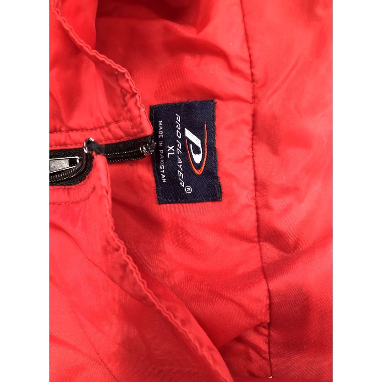 Pro Player VINTAGE Pro-player WISCONSIN BADGERS XL RED LIGHT LINED ZIP JACKET WINDBREAKER Size US XL / EU 56 / 4 - 7 Thumbnail