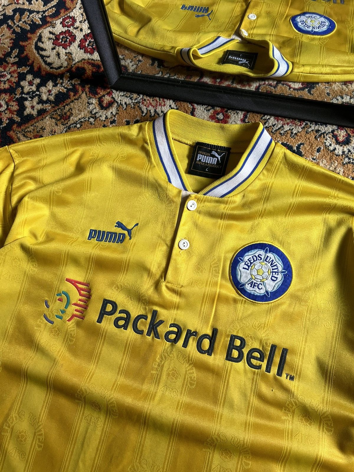 Puma × Vintage Leeds United 1996-1998 Away Jersey Shirt Size US L / EU 52-54 / 3 - 3 Thumbnail