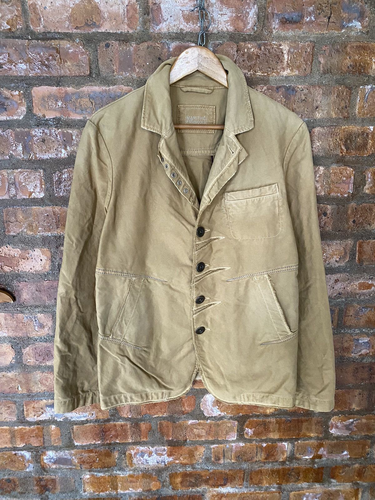 Final Home × Japanese Brand × Marithe + Francois Girbaud Marithe Francois Girbaud moleskin Paneled cutting fringe Size US M / EU 48-50 / 2 - 2 Thumbnail
