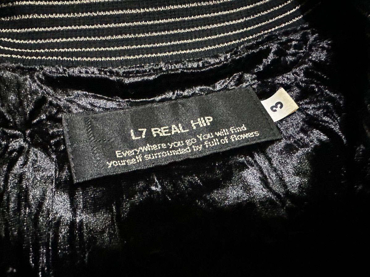 If Six Was Nine 🔥Sick Y2K L7 Real Hip Velvet Jacket Black Gold Goth Punk Size US L / EU 52-54 / 3 - 10 Thumbnail