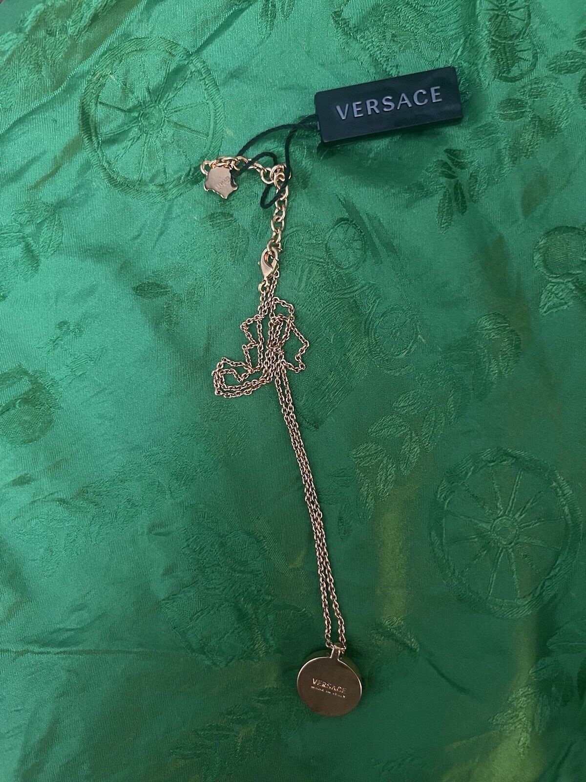 Versace Enamel Medusa Necklace Black+Gold Size ONE SIZE - 4 Thumbnail