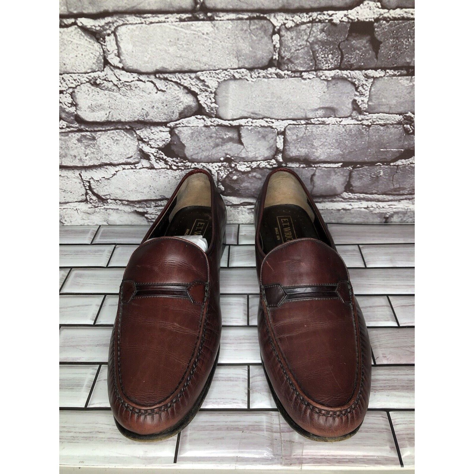 E.T. Wright E.T. Wright 1876 Brown Leather Loafers Slip On Dress Shoes M Size US 10.5 / EU 43-44 - 17 Thumbnail