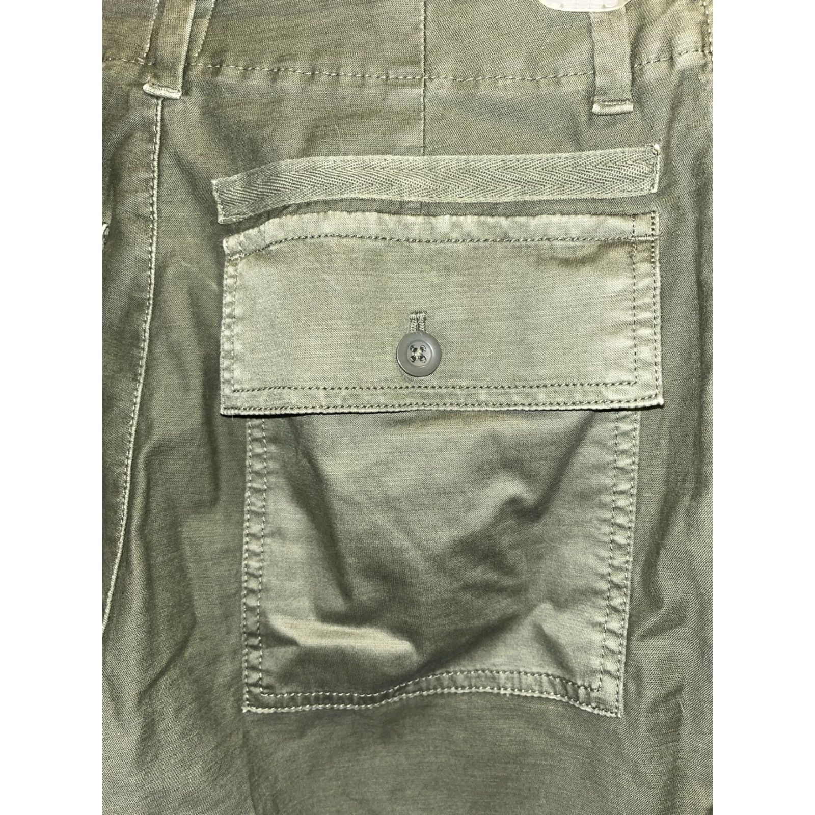 Gap VINTAGE GAP Women's Cropped Pants Adult Size 0 Green Canvas Mid Rise Casual Stretch 90s Streetwear Size 25" / US 0 / IT 36 - 5 Thumbnail