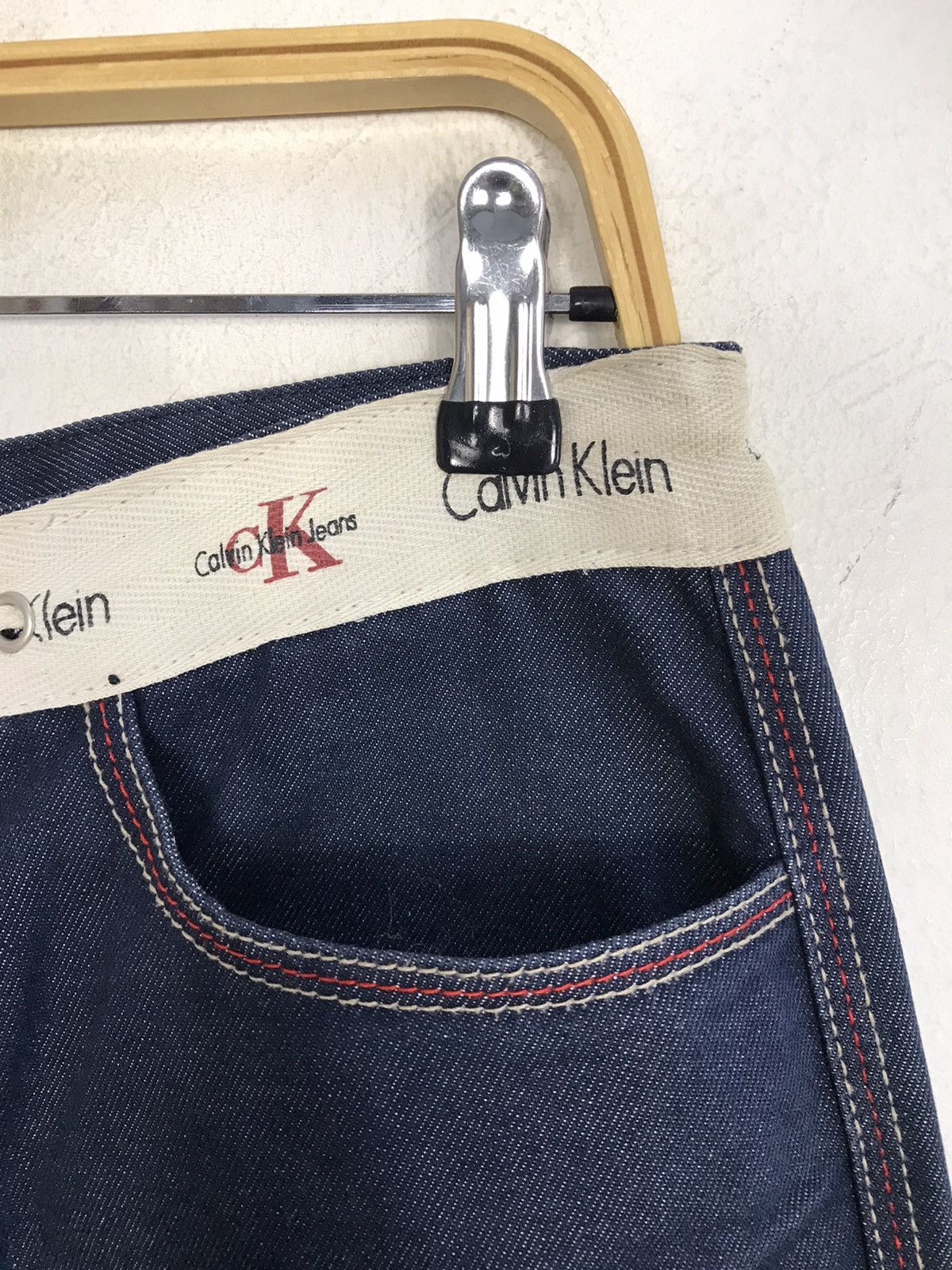 Calvin Klein × Vintage Vintage Calvin Klein Indigo Denim Zipper Size US 30 / EU 46 - 5 Thumbnail
