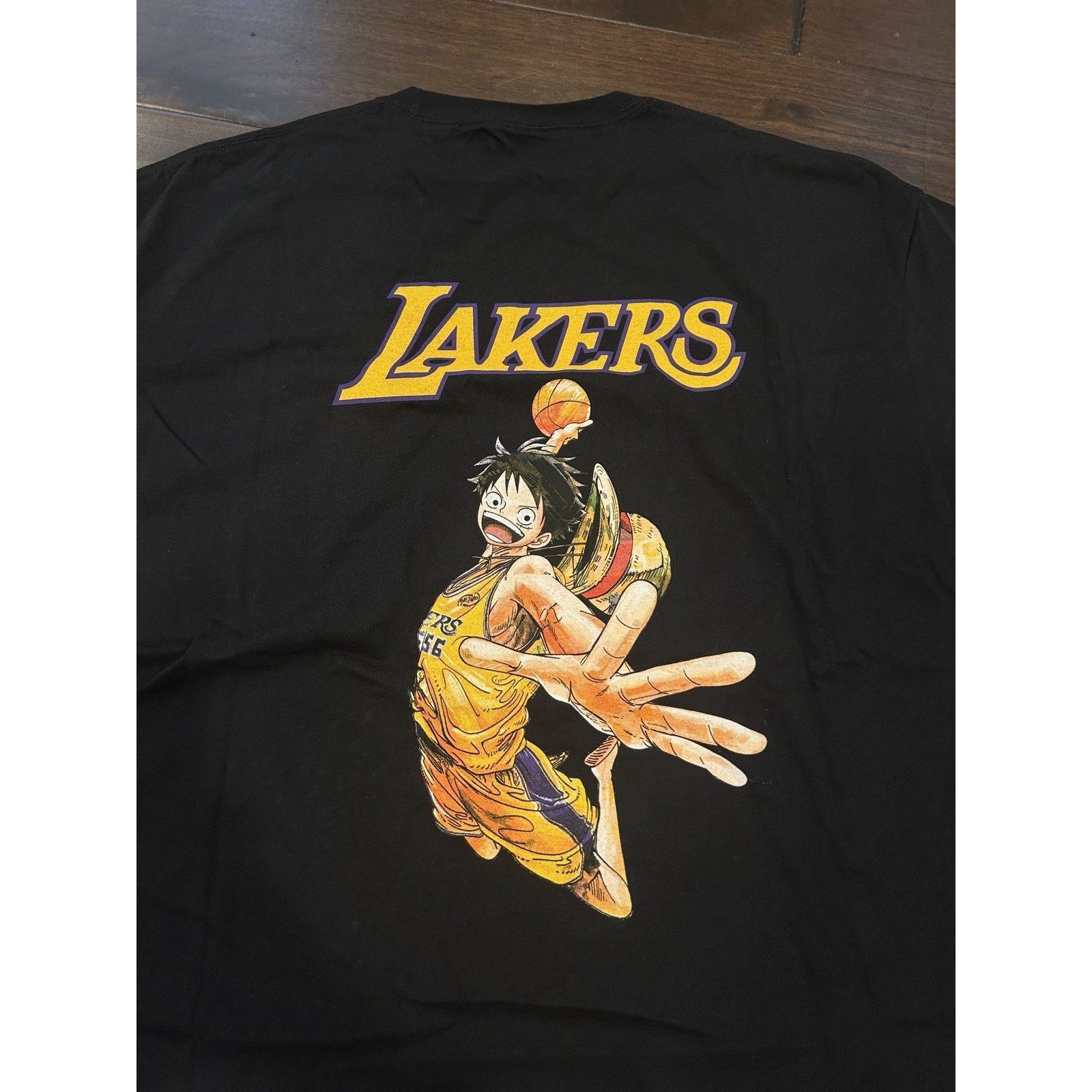 Lakers X One Piece Anime Collab Shirt Limited SGA 2025 Luffy