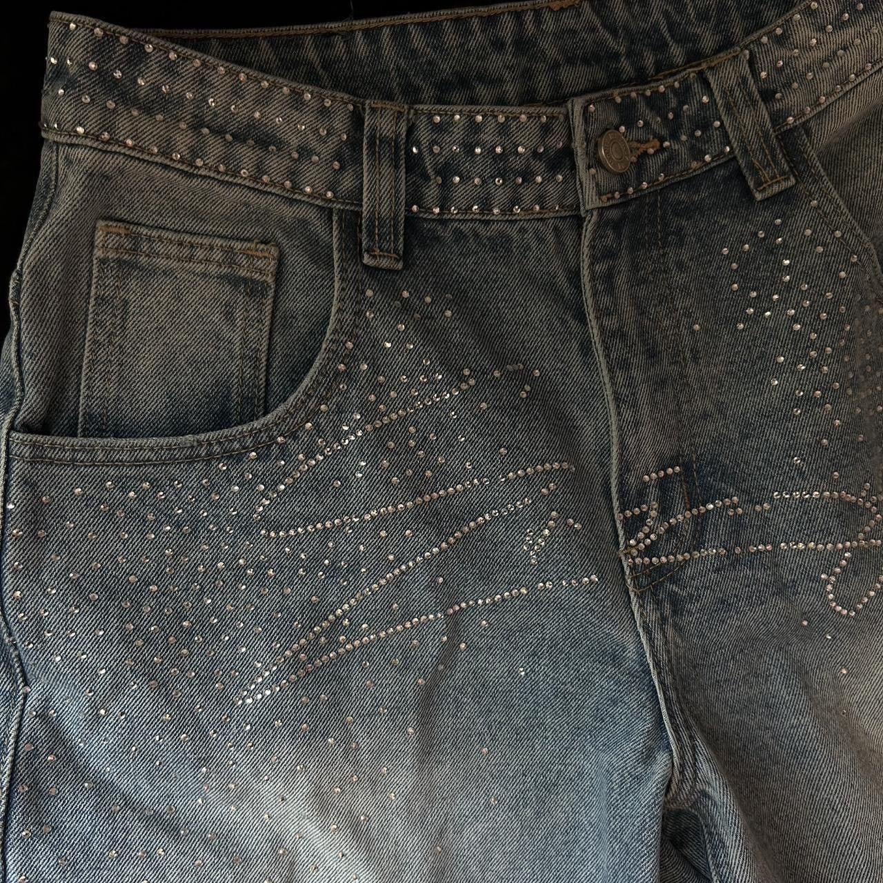 Other Baroque CRYSTAL EMBELLISHED JEANS Size US 32 / EU 48 - 3 Thumbnail
