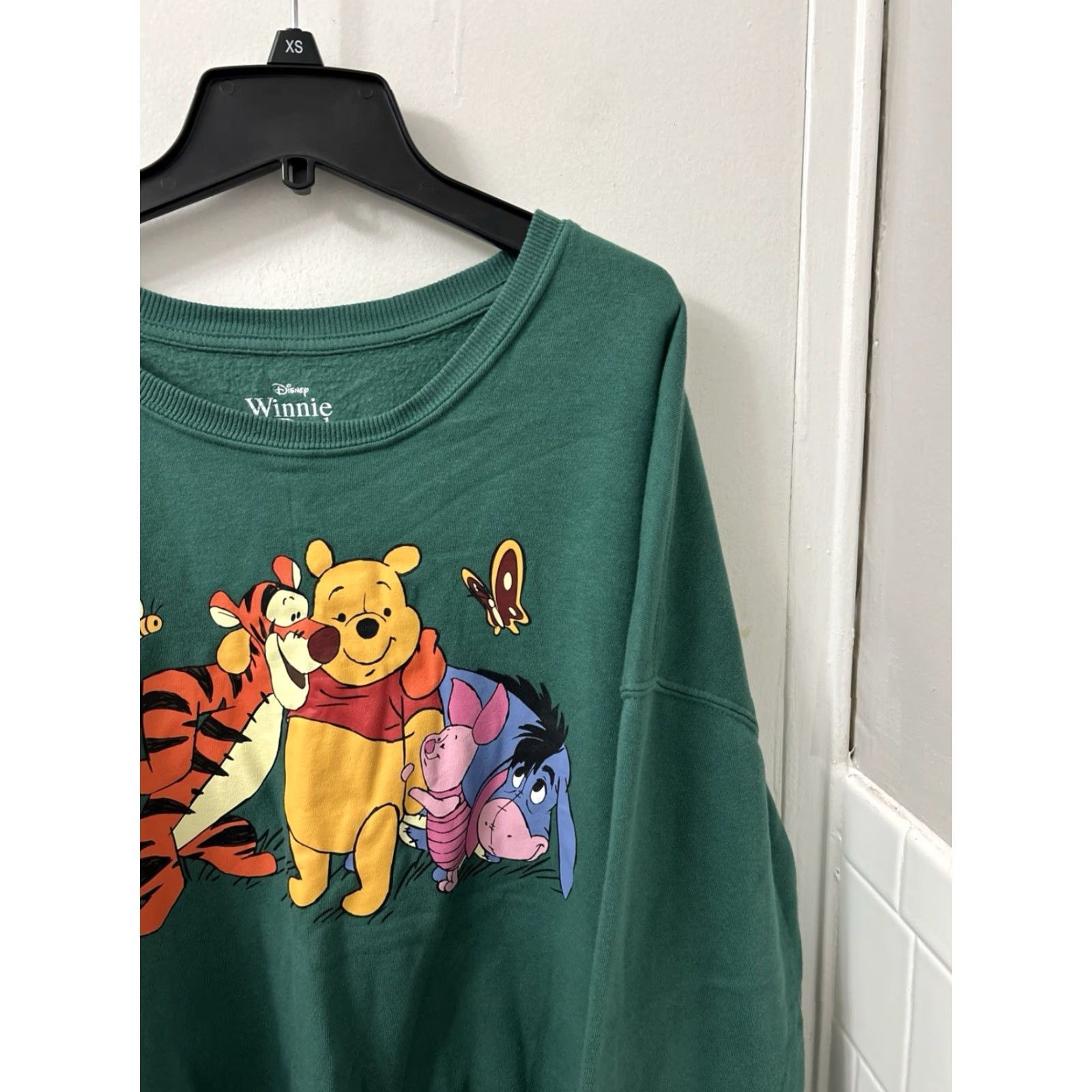 Disney VINTAGE Disney Winnie the Pooh Crewneck Womens XL Green Pullover Sweater Sweatshirt L/S Size XL / US 12-14 / IT 48-50 - 6 Thumbnail