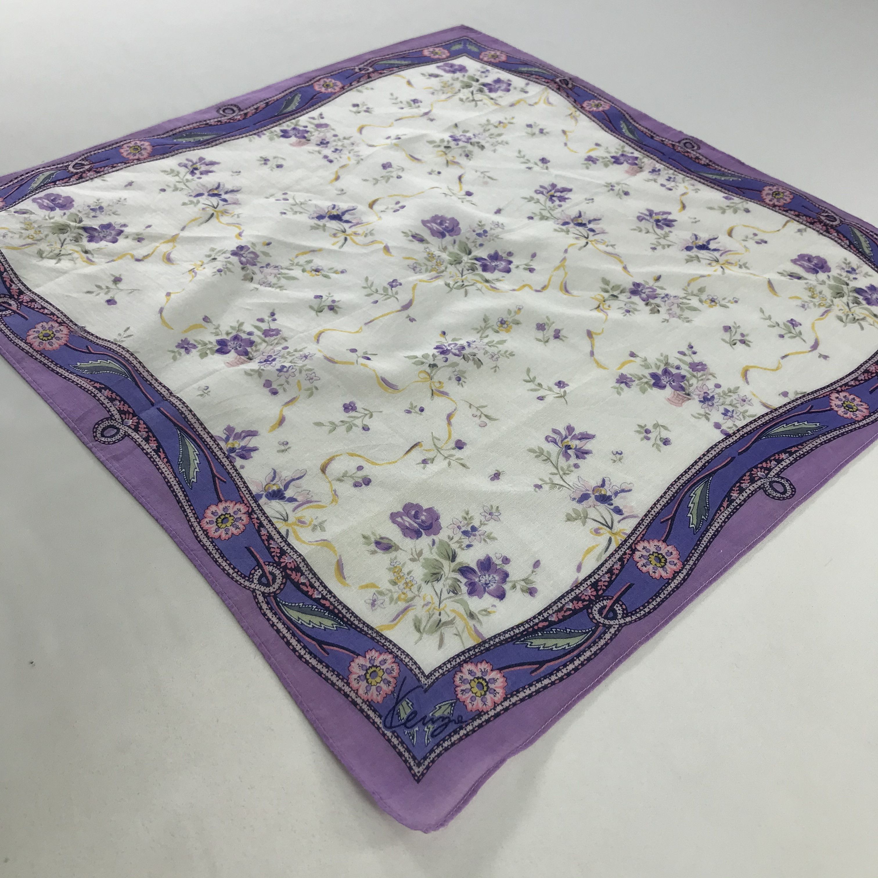 Kenzo × Vintage Kenzo Bandana / Handkerchief / Neckerchief - S1076 Size ONE SIZE - 2 Thumbnail