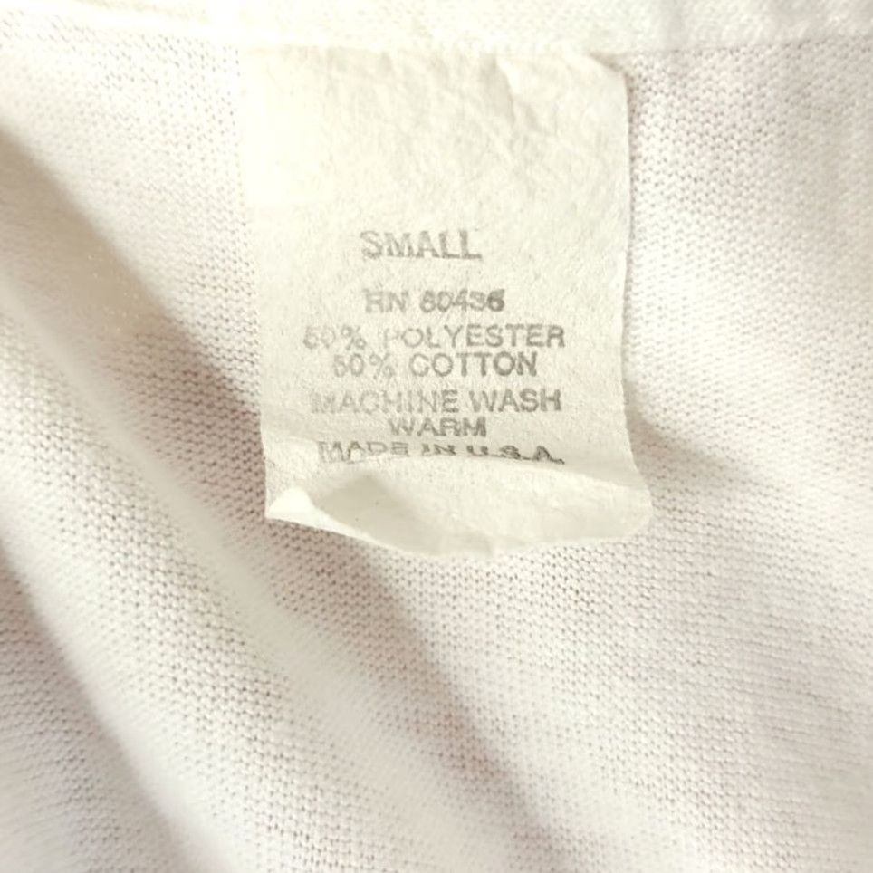 Vintage VINTAGE TDK No Risk Disk T Shirt Mens XS 80s Avoid A Bad Byte Made In USA White Cotton Blend Short Sleeve Crew Neck Tech 80s Mens XS Size US XS / EU 42 / 0 - 7 Thumbnail