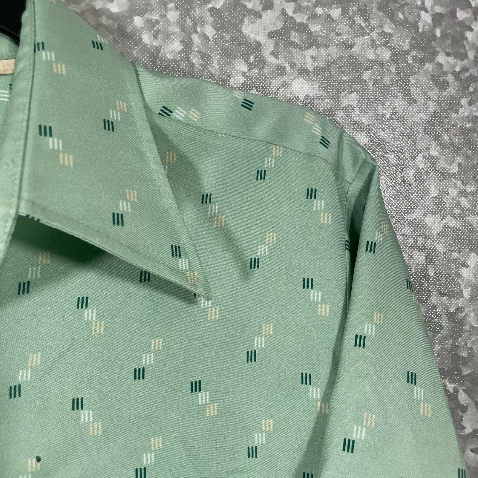 Vintage Hampshire House Vintage 1970's Mint Green Button Up Shirt Size US M / EU 48-50 / 2 - 2 Thumbnail