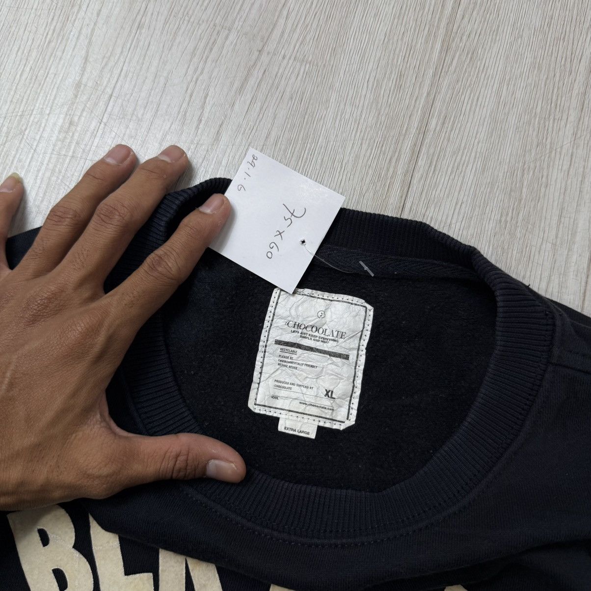 CHOCOOLATE CHOCOOLATE BLK-DEPT sweatshirt black Size US XL / EU 56 / 4 - 6 Thumbnail