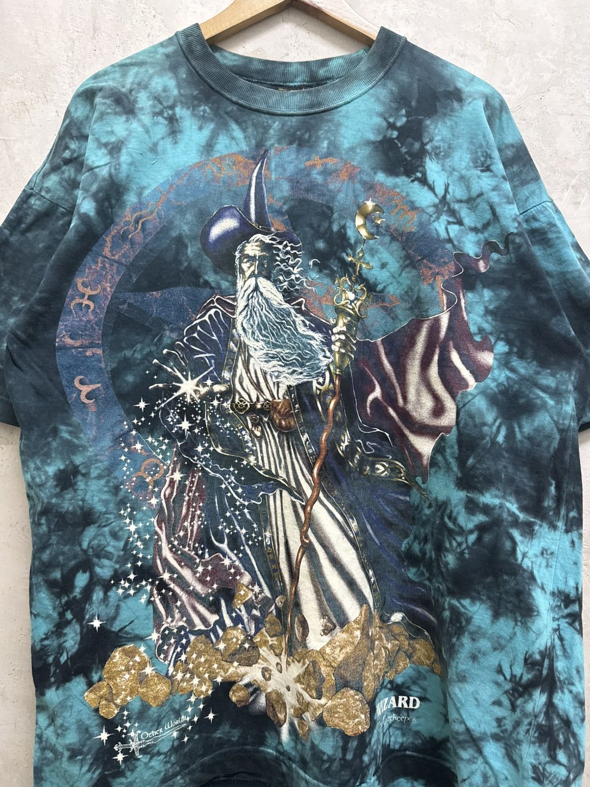 Vintage Vintage Merlin Wizard The Gatekeeper T Shirt Size US L / EU 52-54 / 3 - 2 Thumbnail