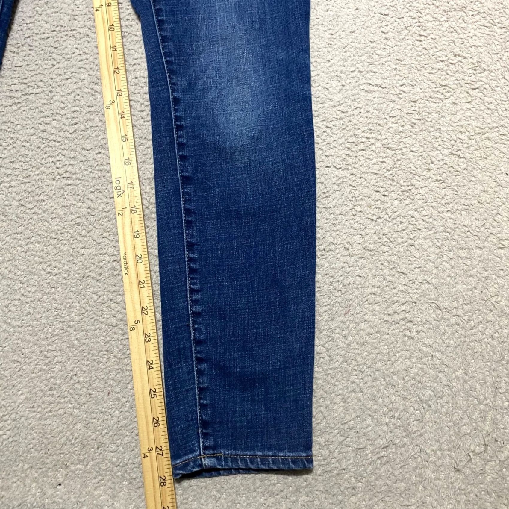 Lucky Brand Lucky Brand Stella Skinny Jeans Womens 8 Blue Denim Medium Wash Low Rise Stella Skinny Jeans Women's 8 Blue Denim Medium Wash Low Rise Size 30" / US 8 / IT 44 - 6 Thumbnail