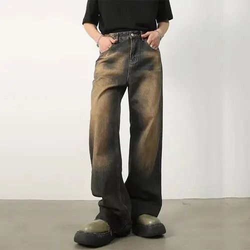 VIBE Retro distressed rust color jeans Size US 32 / EU 48 - 1 Thumbnail