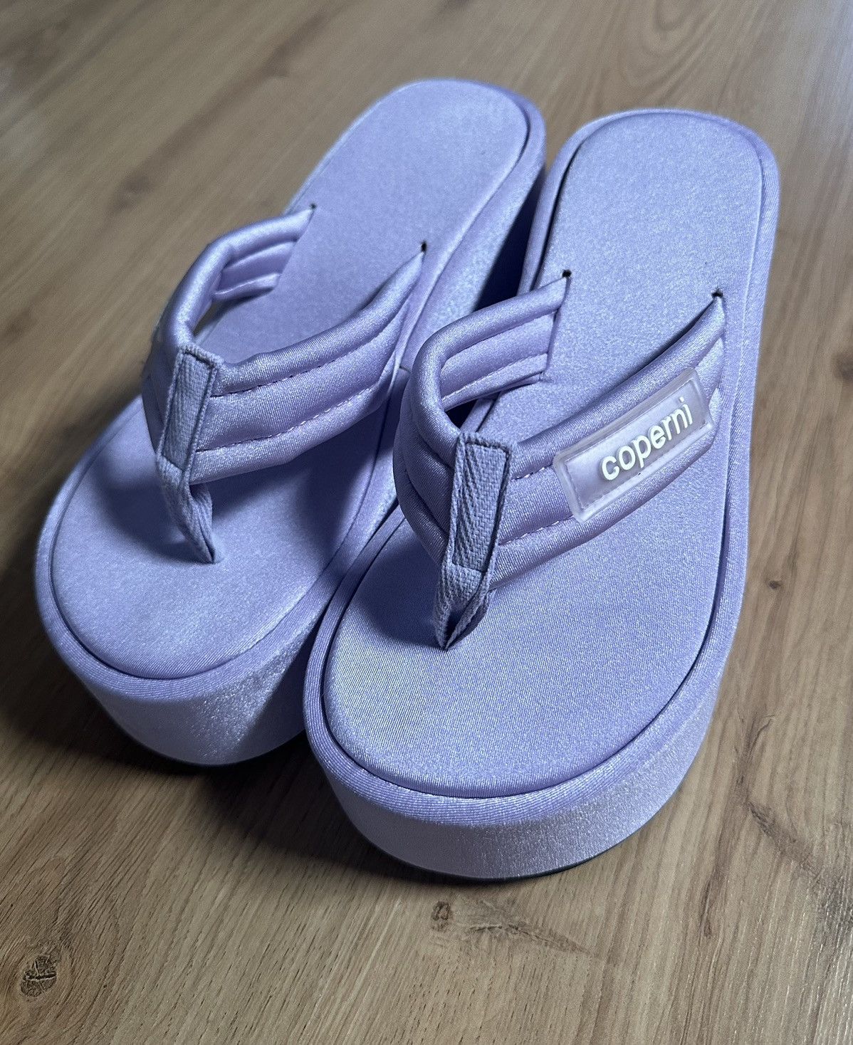 Coperni Coperni Logo Patch Thong-strap wedge sandals Size US 6 / IT 36 - 4 Thumbnail