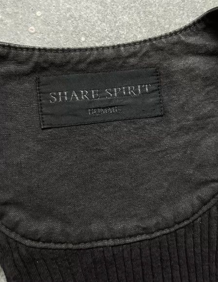 Share Spirit Homme SHARE SPIRIT Denim Vest Size 40L - 7 Thumbnail
