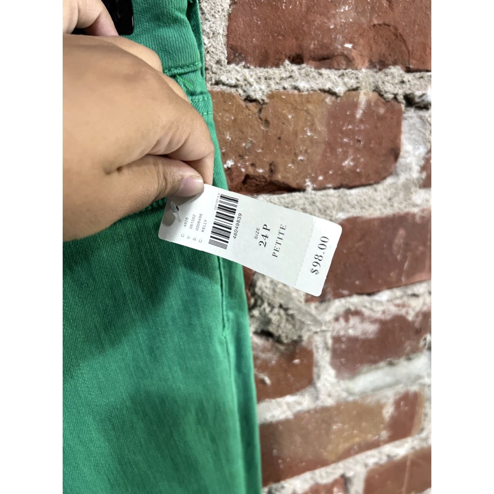 Anthropologie NWT Anthropologie Pilcro and the Letterpress Jeans 24 Green Mid Rise Skinny Jeans Size 42" / US 20 - 3 Thumbnail