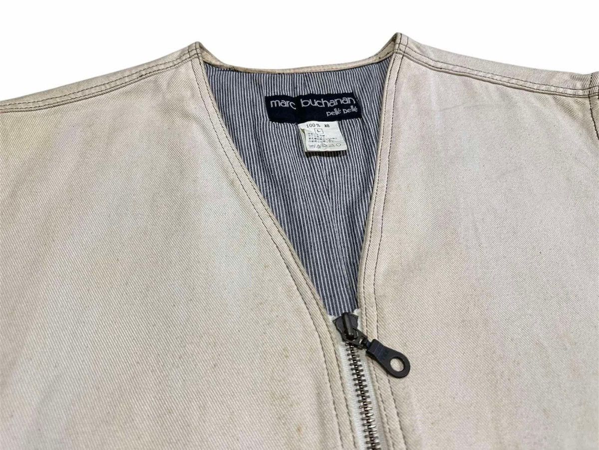 Marc Buchanan × Pelle Pelle 🔥Vintage Marc Buchanan Pelle Pelle Vest Canvas Big Logo Size US L / EU 52-54 / 3 - 5 Thumbnail