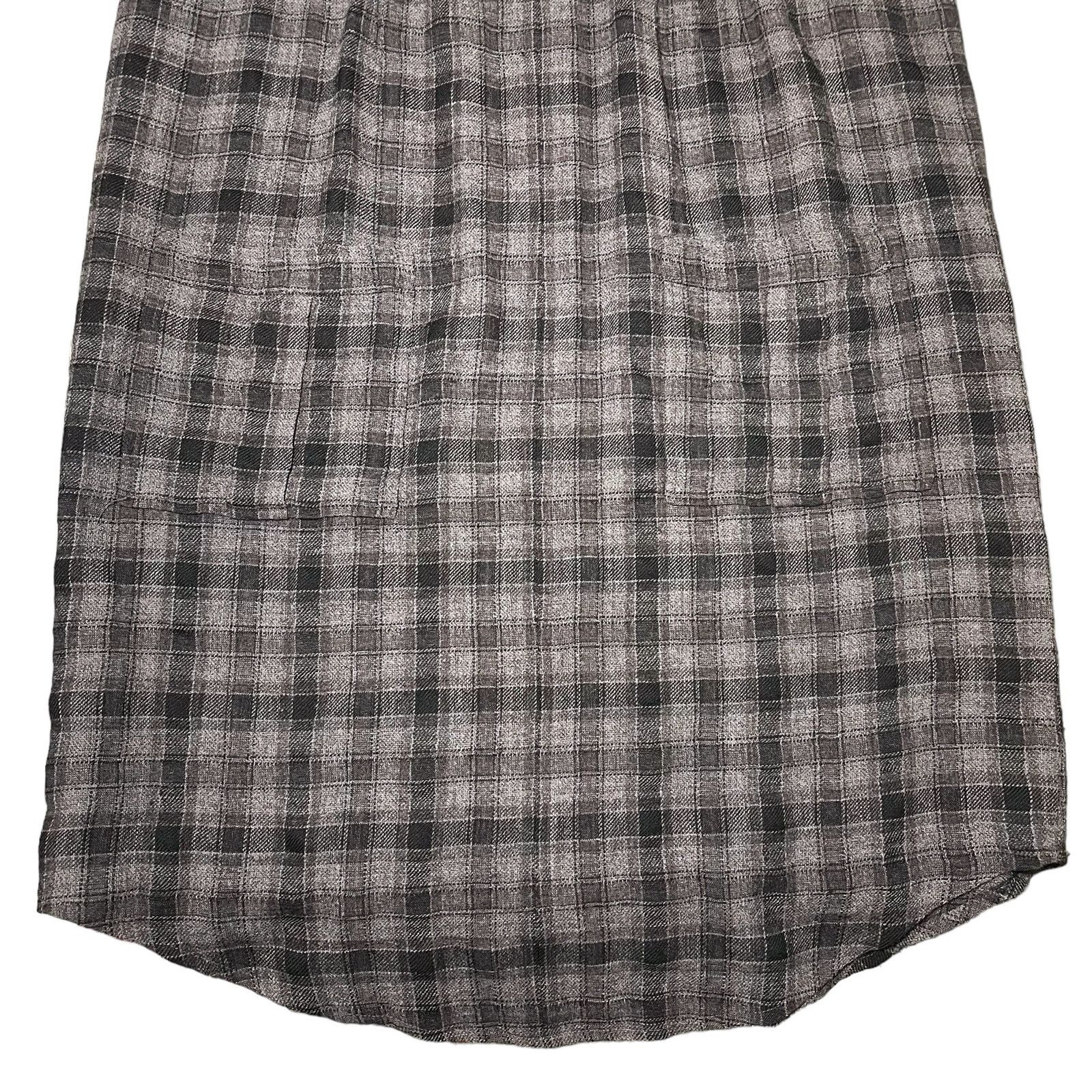 Other Poetry Plaid Wool Blend Shirt Dress Pleated Front Size 6 Size M / US 6-8 / IT 42-44 - 6 Thumbnail