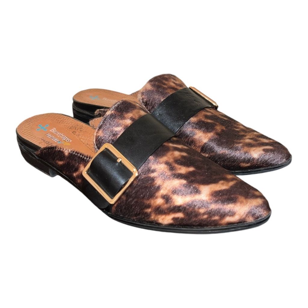 Other Bare Traps Posture Leopard Print Mules Size 8.5 Brown/ Black Size US 8.5 / IT 38.5 - 1 Thumbnail
