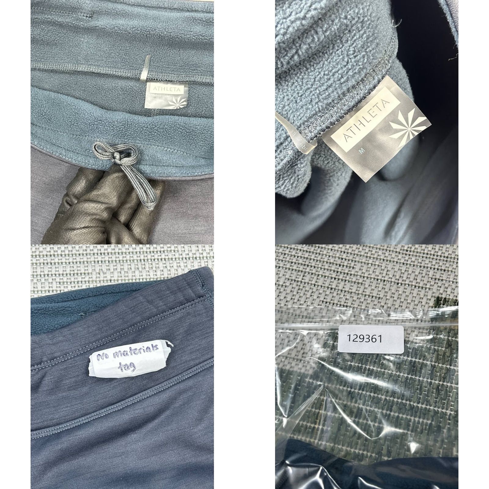 Athleta Athleta Leggings Womens M Gray Fleece Lined Low Rise Skinny Athleisure Size 32" / US 10 / IT 46 - 8 Thumbnail