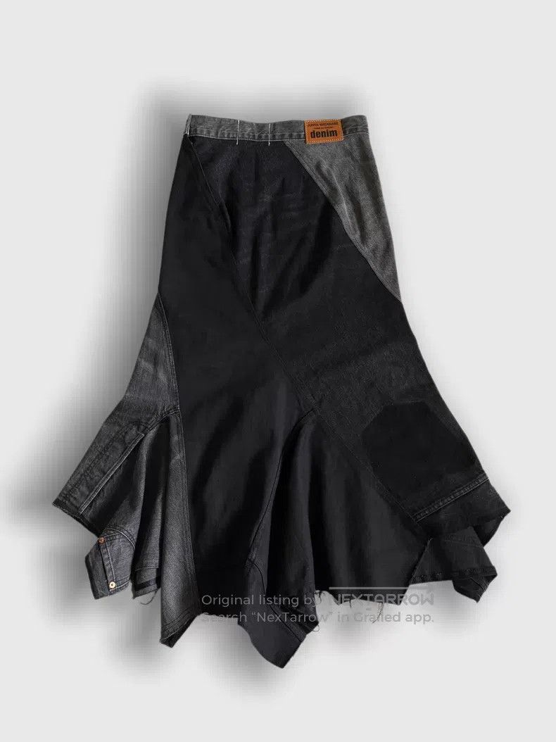 Junya Watanabe Junya Watanabe Size XS Deconstructed Denim Fish Tail Skirt Size 23" - 3 Thumbnail