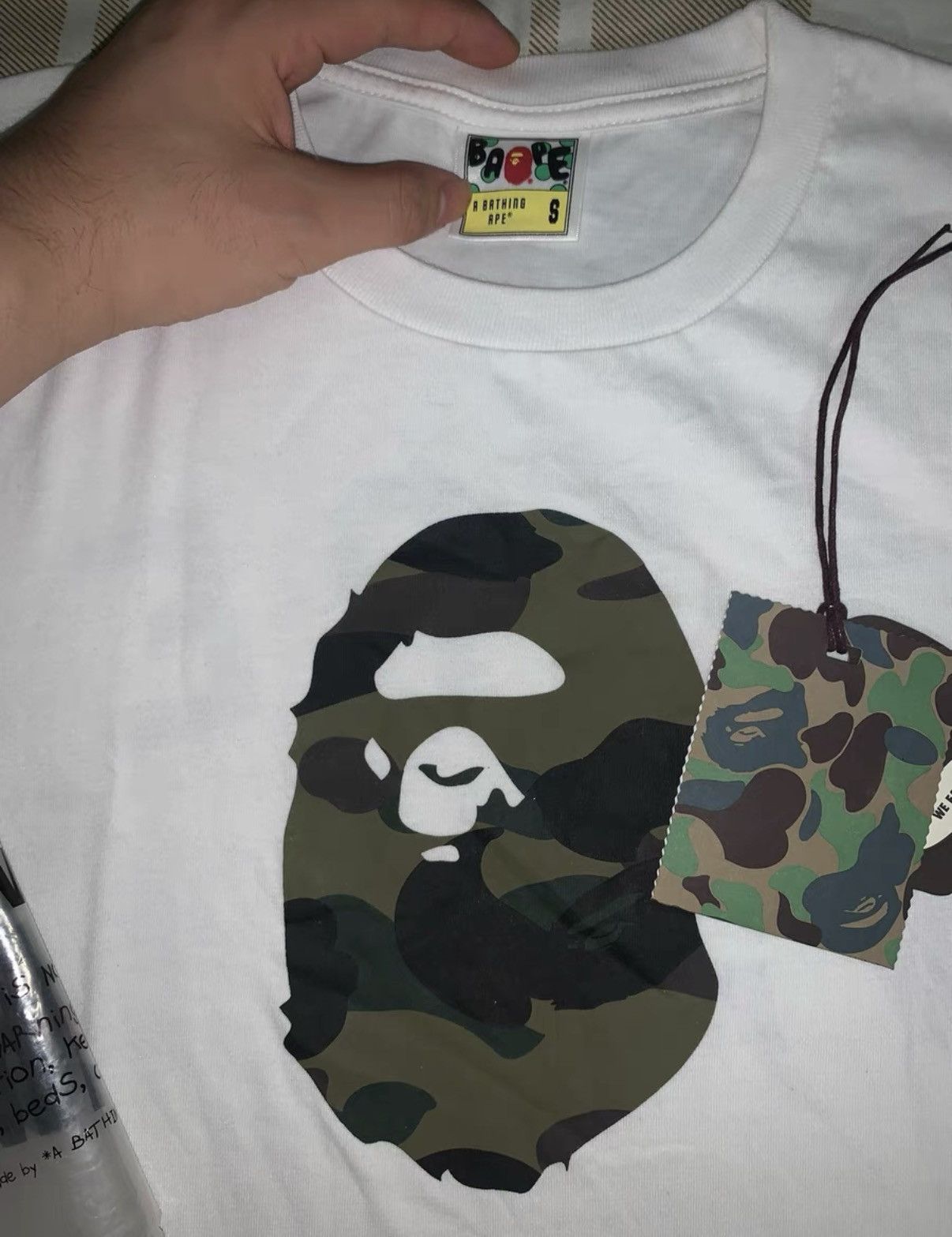 Bape BAPE OG Nigo era white short-sleeve T-shirt Size US S / EU 44-46 / 1 - 2 Thumbnail