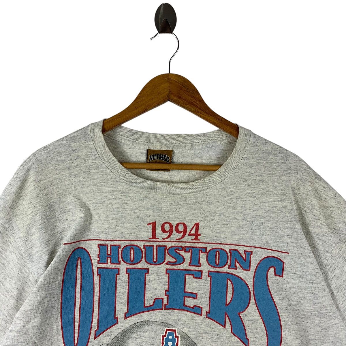 NFL Vintage 90s HOUSTON OILERS NFL nutmeg tag tee Size US XL / EU 56 / 4 - 2 Thumbnail
