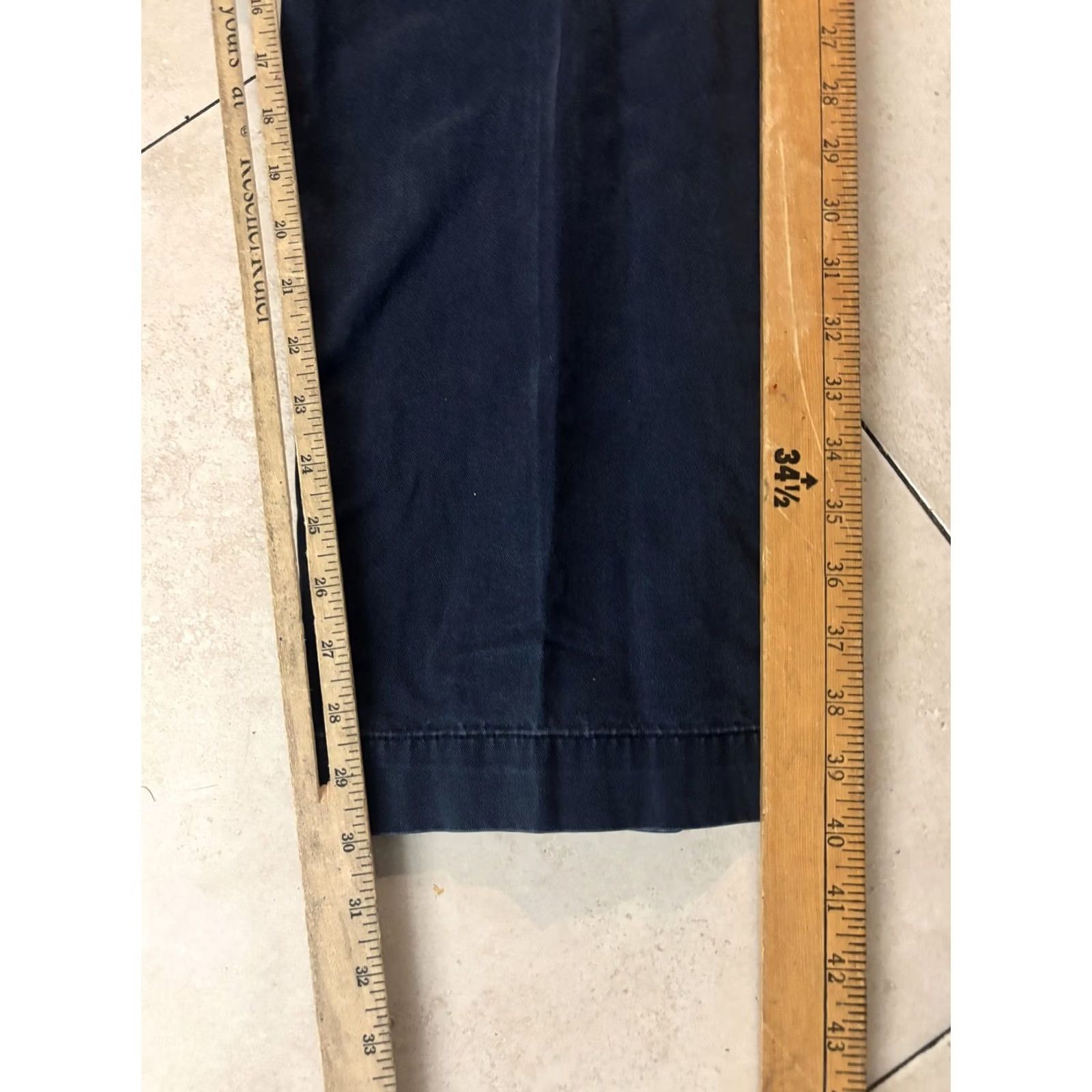 Polo Ralph Lauren Polo Ralph Lauren Preston Chino Pants Mens 36x32 Blue Cotton Flat Front Casual Size US M / EU 48-50 / 2 - 7 Thumbnail