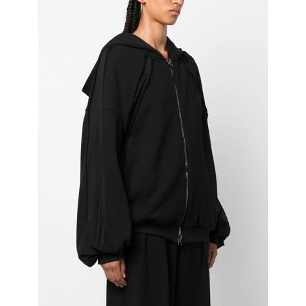 Tom Ford o1loc1c0924 FLJ047 Cotton Fleece Zip Jacket in Black Size M / US 6-8 / IT 42-44 - 4 Thumbnail