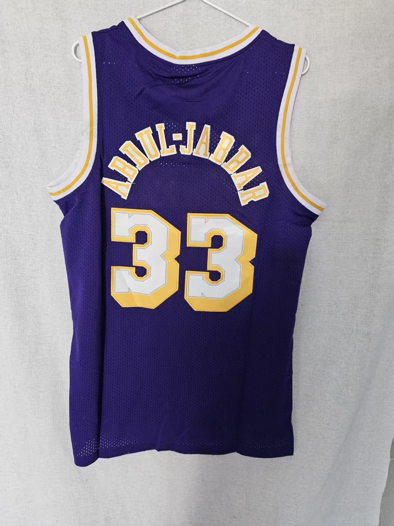NBA Lakers #33 Abdul-Jabbar Jersey Purple Size US XL / EU 56 / 4 - 1 Thumbnail