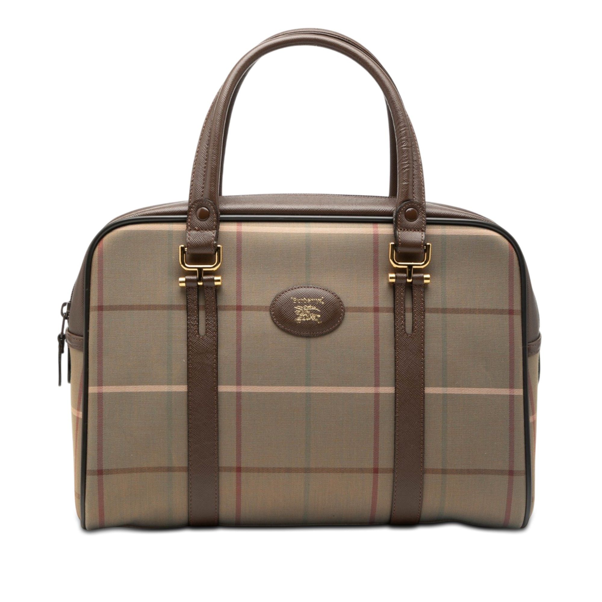 Burberry Vintage Check Canvas Handbag Size ONE SIZE - 1 Thumbnail