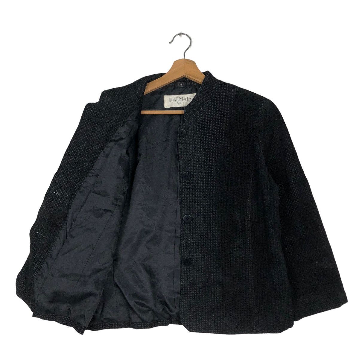 Balmain 🔥VINTAGE CROPPED COATS JACKET BALMAIN PARIS Size M / US 6-8 / IT 42-44 - 11 Thumbnail
