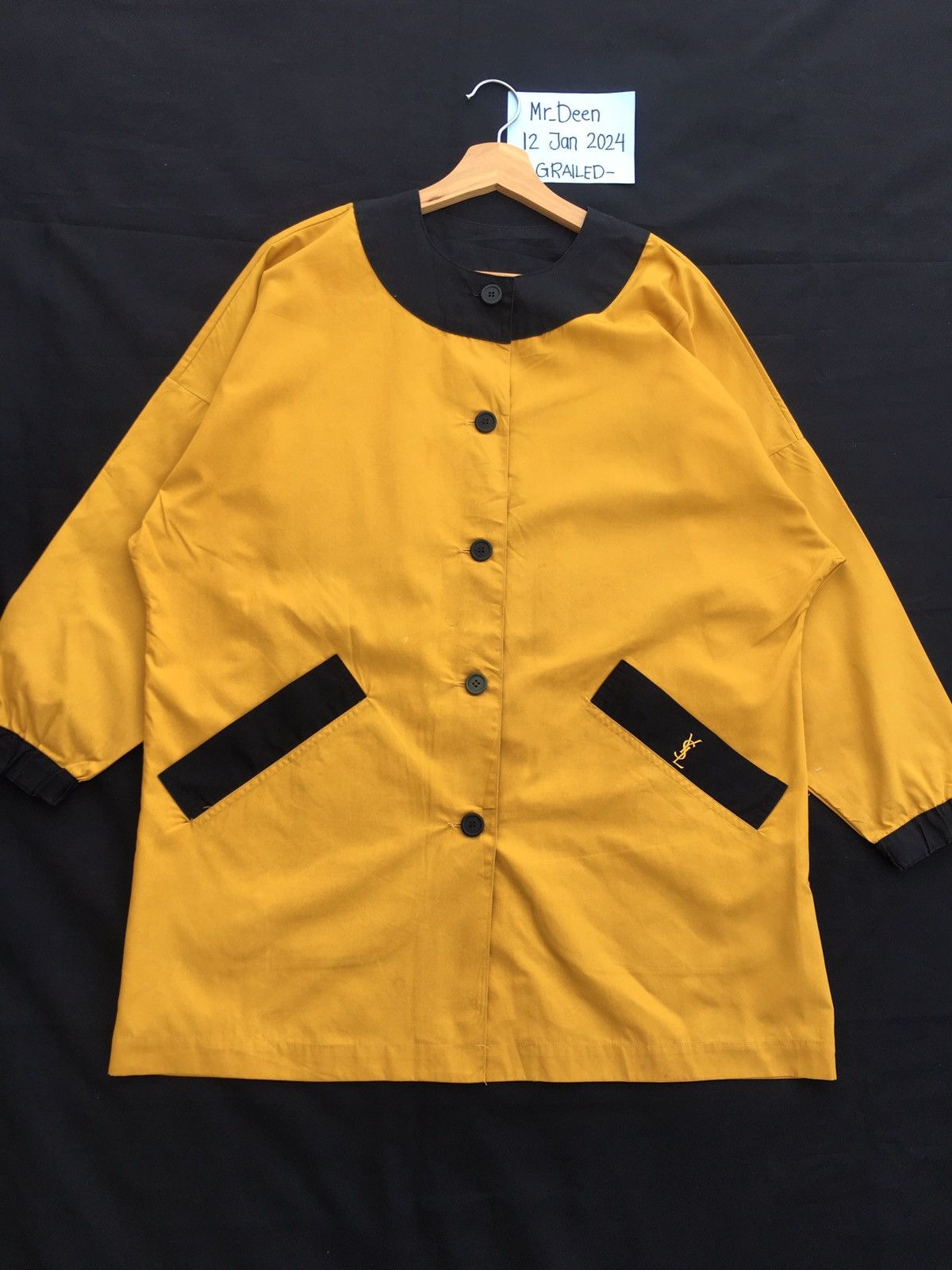 Yves Saint Laurent Rare Vintage YSL Yves Saint Laurent Long Jacket/Outerwear Size L / US 10 / IT 46 - 4 Thumbnail