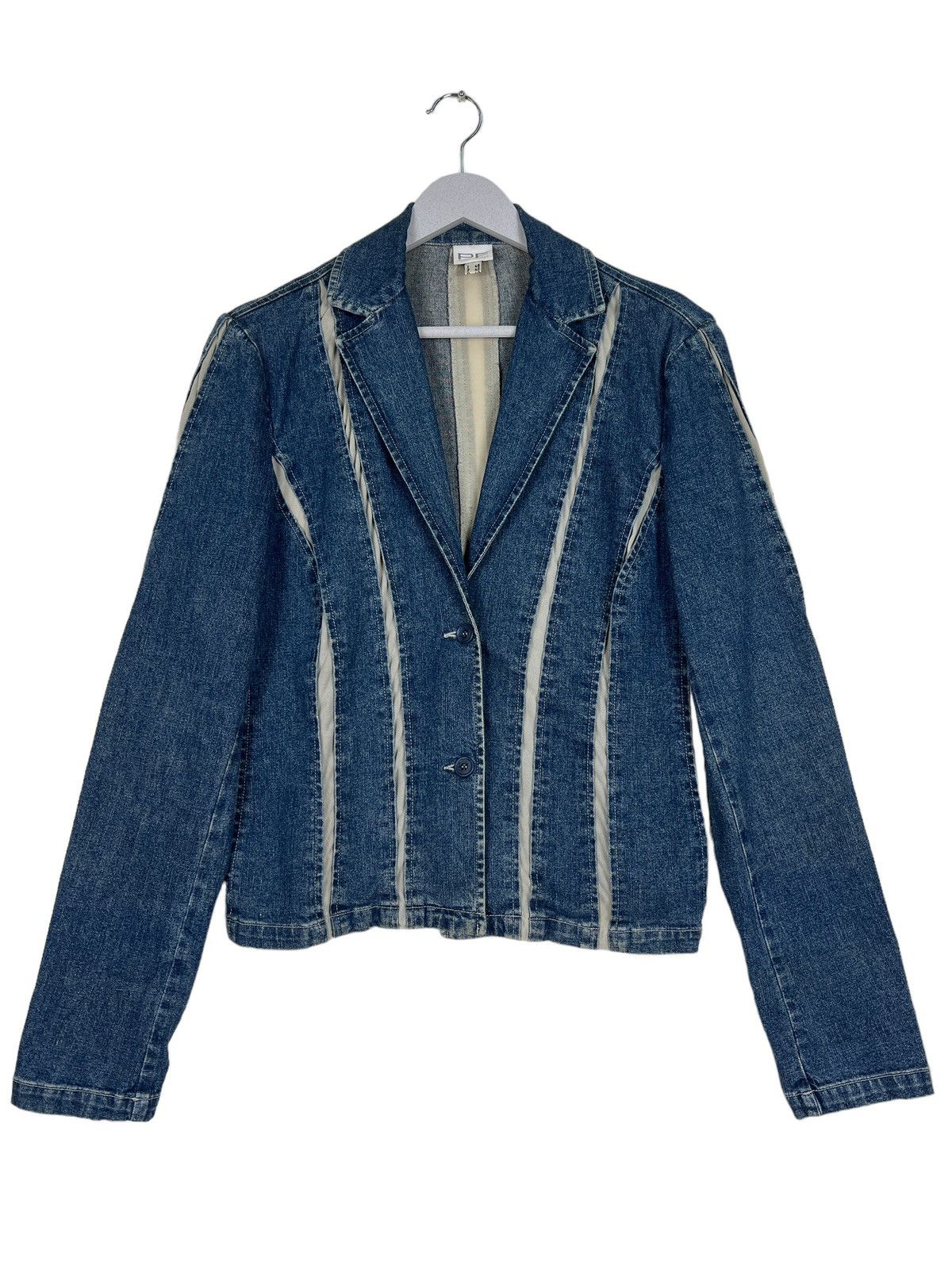 Designer 🔥 PAOLO FRANI GIACCA DENIM JACKET MADE IN ITALY Size US S / EU 44-46 / 1 - 2 Thumbnail