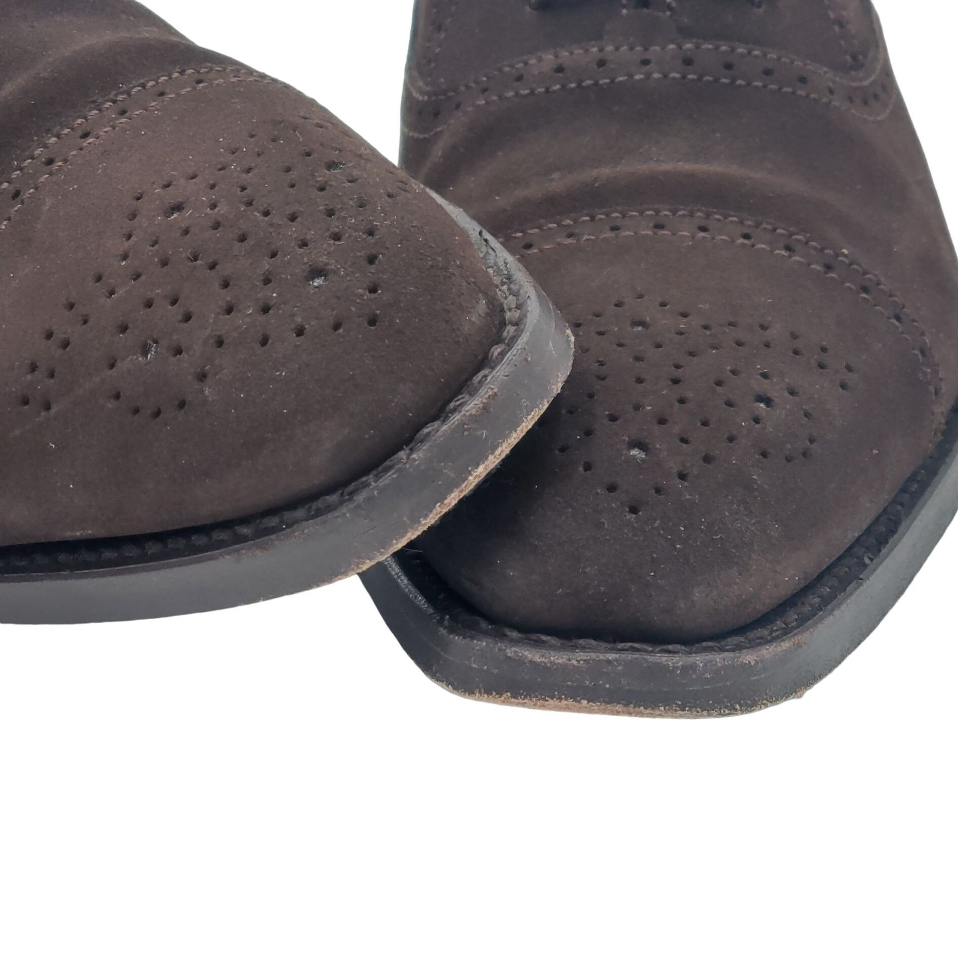 Other UK England Finsbury Dress Shoes Mens 6.5 Brown Suede Leather Size US 6.5 / EU 39-40 - 9 Thumbnail