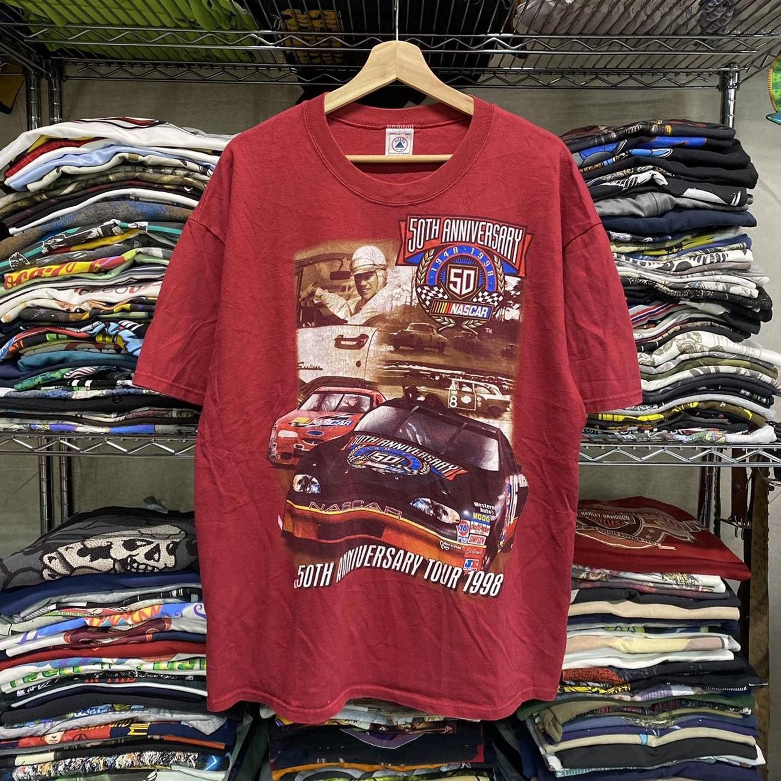 NASCAR 1998 NASCAR 50th Anniversary winston cup Tour Tee Size US L / EU 52-54 / 3 - 1 Thumbnail