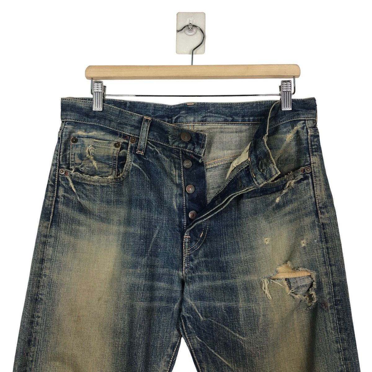 Japanese Brand 🔥VINTAGE SELVEDGES DENIM JEANS DOMINGO LTD CO JAPAN MADE Size US 34 / EU 50 - 17 Thumbnail