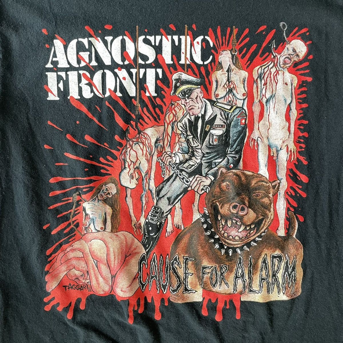 Band Tees Agnostic Front Cause For Alarm Tee Size US S / EU 44-46 / 1 - 2 Thumbnail