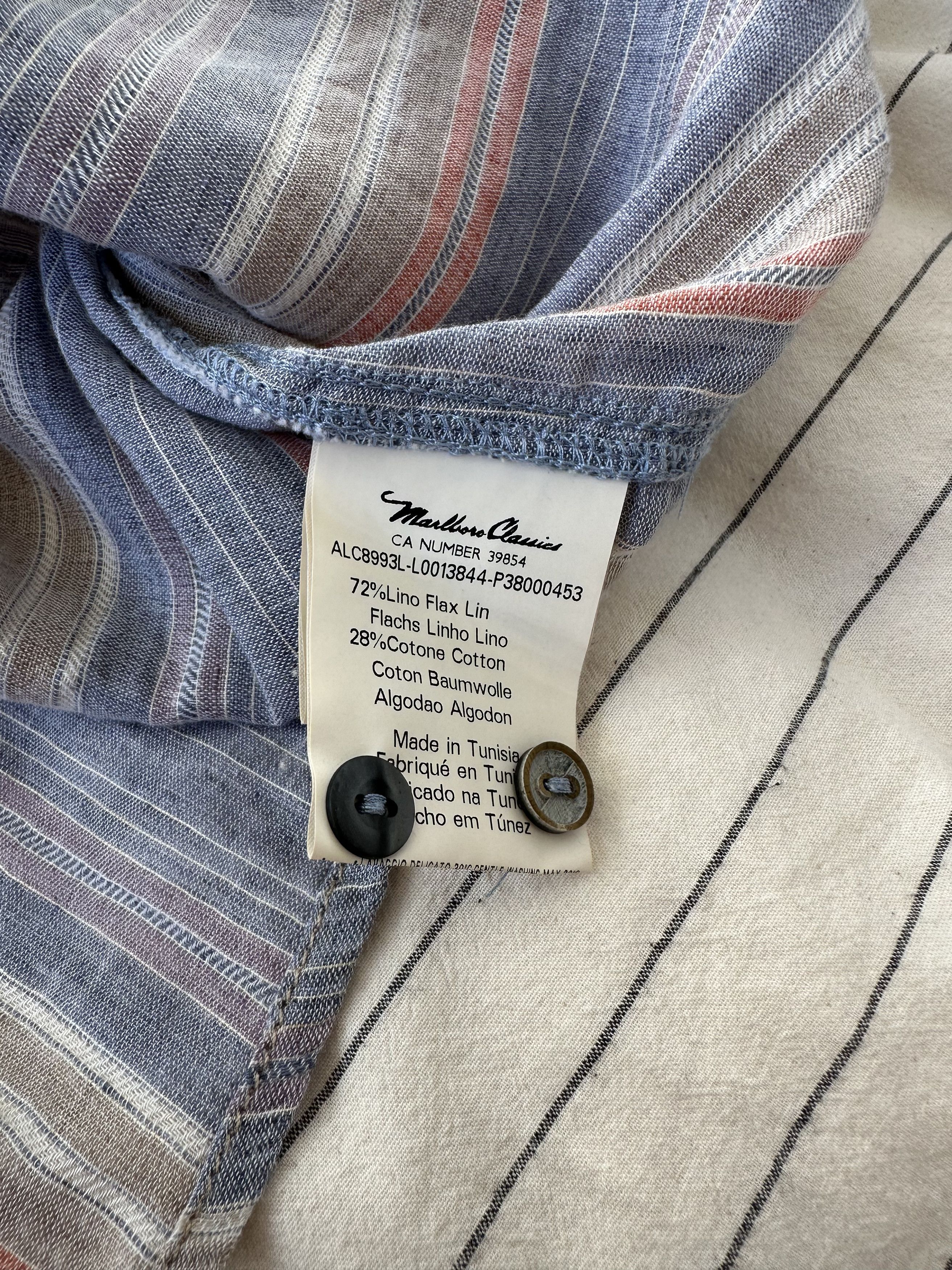 Marlboro Classics Marlboro Classics Vintage Linen Blend Shirt Large Size US L / EU 52-54 / 3 - 11 Thumbnail