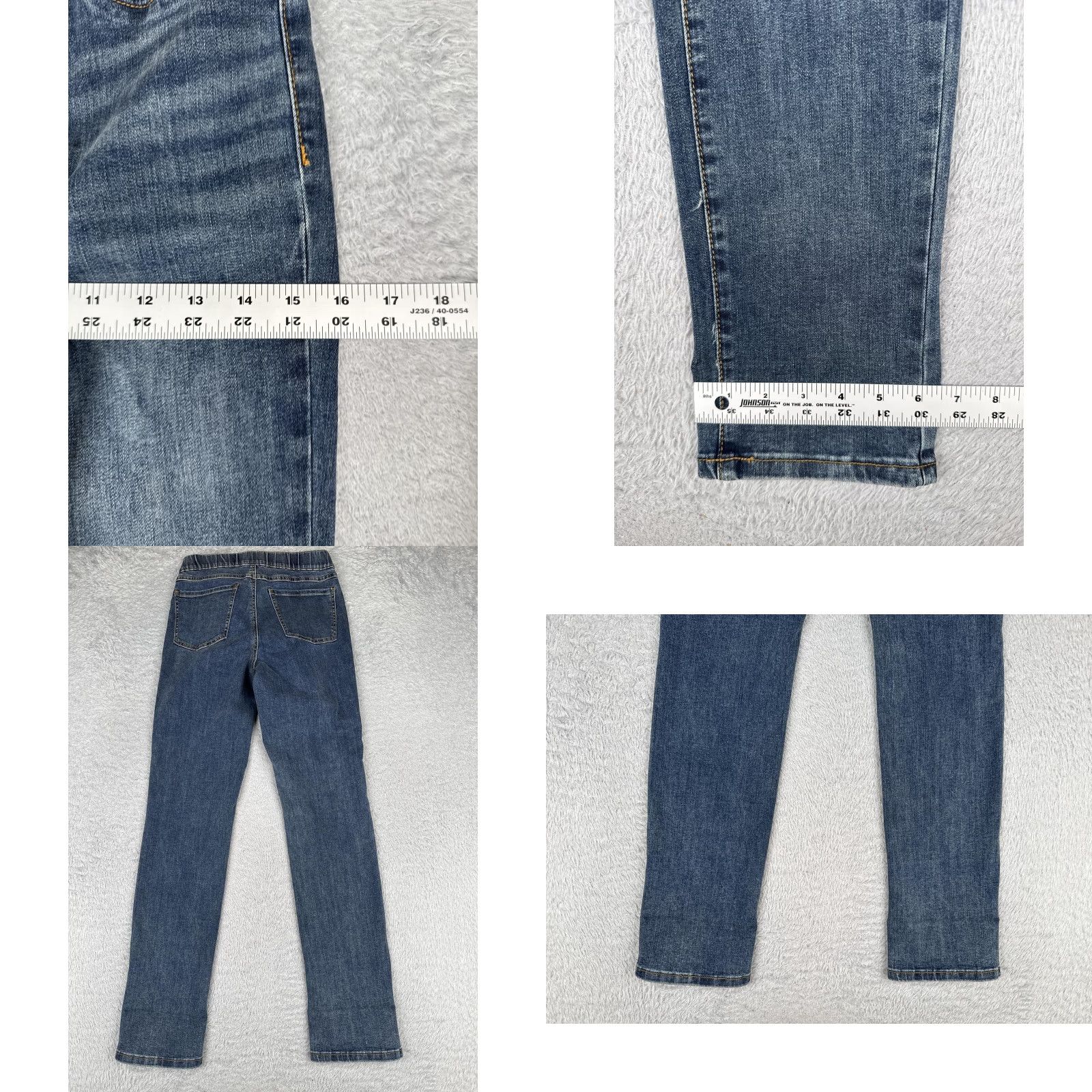 Denime FDJ French Dressing Jeans Womens 2 Blue Elastic Waist Slim Stretch Denim Pull On Size 26" / US 2 / IT 38 - 9 Thumbnail