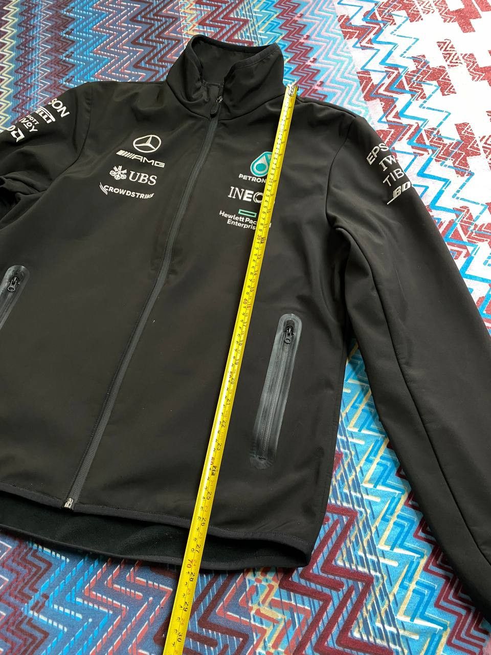 Other AMG Petronas France Racing SoftShell Black Jacket Size US M / EU 48-50 / 2 - 8 Thumbnail